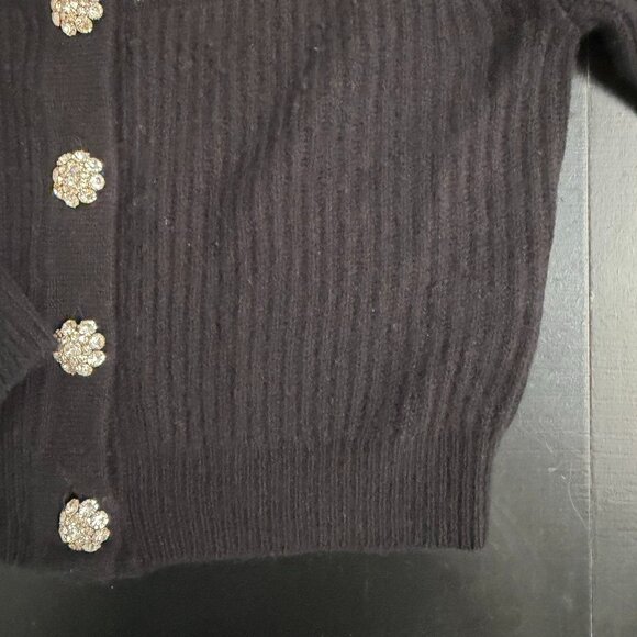 J.Crew Cashmere Fair Isle Cardigan Sweater Jewel Buttons XS - Picture 3 of 12
